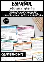 Vista previa - Hojas de trabajo - Cuaderno completo de español 6/9 - Portada