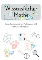 Vorschau - Merkblätter - Wissensfächer Mathe - kompetenzorientierten Matheunterricht transparent machen - Deckblatt