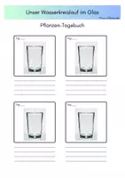 Vorschau - Arbeitsblätter - Pflanzentagebuch Wasserkreislauf im Glas - Seite 2
