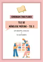 Vorschau - Prüfungsvorbereitung - Gemeinsam etwas planen - TELC B2 Teil 3: 10 Aufgaben + 1 Dialog - Deckblatt