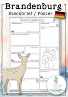 Vorschau - Stationenlernen - Paket Bundesländer mit Steckbrief vorstellen - Seite 1