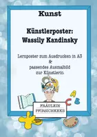 Vorschau - Mal- und Bastelvorlagen - Künstlerposter: Wassily Kandinsky - Deckblatt