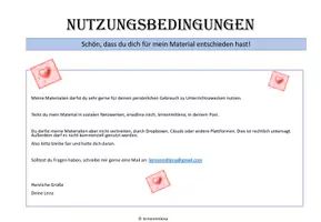 Vorschau - Arbeitsblätter - Warme Dusche / Warmer Regen: Komplimente für den Unterricht - Seite 1