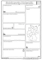 Vorschau - Arbeitsblätter - Schleswig-Holstein vorstellen mit Steckbrief (Bundesland Arbeitsblatt & Poster) - Seite 1