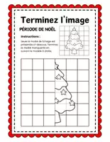 Aperçu - Préparation de séance / Séance complète - Symétrie Noël +12 fiches d'activités - Page 2