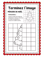 Aperçu - Préparation de séance / Séance complète - Symétrie Noël +12 fiches d'activités - Page de couverture