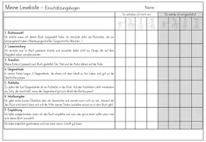 Vorschau - Mal- und Bastelvorlagen - Materialpaket Unterrichtsreihe Lesekiste (inkl. Aufgaben, Kriterien, Einschätzungsbogen) - Seite 1