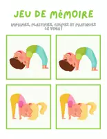 Aperçu - Préparation de séance / Séance complète - Yoga Jeu de mémoire Cartes +8 fiches d'activités - Page 3