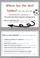 Vorschau - Fördermaterial/Inklusion - DaF / DaZ Englisch Fehlerteufel Fußball WM Spezial Lesekarten Großschreibung - Seite 2