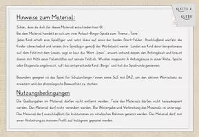 Vorschau - Spiele - 2x Bingo, Anlautspiel zum Thema "Tiere" - Seite 2