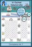 Vorschau - Spiele - Einmaleins üben, Suchsel, Festigung 1x1 - Seite 1
