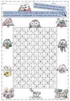 Vorschau - Spiele - Einmaleins üben, Suchsel, Festigung 1x1 - Seite 3