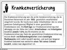 Vorschau - Stationenlernen - 5 Säulen der Sozialversicherung Arbeitskartei - Seite 3