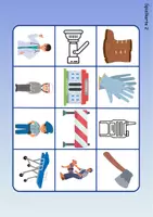 Vorschau - Arbeitsblätter - Wortschatz Bingo - Feuerwehr (Klasse 1 und 2) - Seite 2