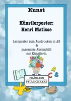 Vorschau - Mal- und Bastelvorlagen - Künstlerposter: Henri Matisse - Deckblatt