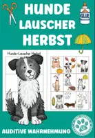Vorschau - Spiele - Hunde Lauscher Herbst auditive Wahrnehmung Hörverstehen - Deckblatt