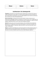 Vorschau - Arbeitsblätter - Liechtenstein - Deckblatt
