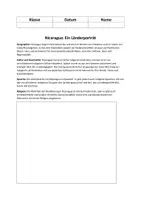 Vorschau - Arbeitsblätter - Nicaragua - Deckblatt