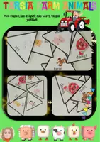 Vista previa - Juegos / Gamificación - Tarsia jigsaws farm animals, level 1 - Portada