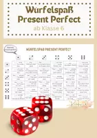 Vorschau - Spiele - Würfelspaß Spiel: present perfect üben - Deckblatt