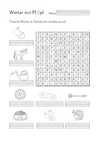 Vorschau - Spiele - 2 Suchsel - Wörter mit Pf schreiben / Buchstabengitter - Seite 2