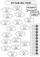 Vorschau - Spiele - Zeitformen des Verbs - Spiel - Präsens Präteritum Perfekt Futur 1 - Deckblatt