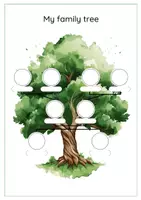 Vorschau - Arbeitsblätter - Family Tree Vorlage / Familienstammbaum erstellen / verschiedene Varianten - Seite 2