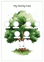 Vorschau - Arbeitsblätter - Family Tree Vorlage / Familienstammbaum erstellen / verschiedene Varianten - Seite 3
