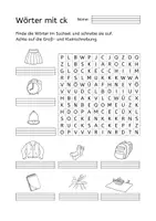 Vorschau - Spiele - Materialpaket Suchsel - Wörter schreiben - Laute / Rechtschreibung - Seite 3