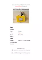 Vorschau - Stundenentwürfe - Der Brief - Unterrichtsbesuch mit ausführlichem Unterrichtsentwurf - Seite 1