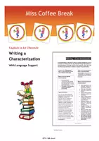 Vorschau - Arbeitsblätter - Writing a Characterization (Method Sheet with Language Support / EF - Q1 - Q2) - Deckblatt