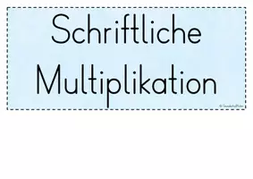 Vorschau - Poster - Merkplakat Schriftliche Multiplikation - Seite 2