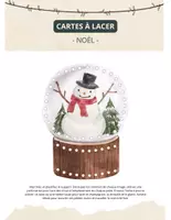 Aperçu - Préparation de séance / Séance complète - Cartes à lacer Noël +2 fiches d'activités - Page 1