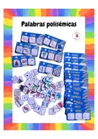 Vista previa - Juegos / Gamificación - Palabras polisémicas Juego para asociar palabras e imágenes - Portada