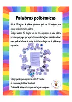 Vista previa - Juegos / Gamificación - Palabras polisémicas Juego para asociar palabras e imágenes - página 1