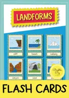 anteprima - Flashcard - Landforms Flash Cards // Carte illustrate (Inglese) - Pagina di copertina
