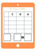 Vista previa - Unidades / Secuencias / Situaciones de Aprendizaje - Mi opera-tablet. Plantilla para sumas y restas matemáticas - página 3