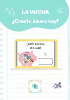 Vista previa - Hojas de trabajo - ¿Cuánto dinero hay en la hucha? - Portada