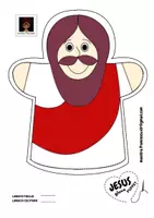 anteprima - Altro tipo di materiale - JESUS GLOVE PUPPET - PDF per creare un burattino a guanto di Gesù - Pagina 2