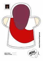 anteprima - Altro tipo di materiale - JESUS GLOVE PUPPET - PDF per creare un burattino a guanto di Gesù - Pagina 3