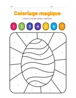 Aperçu - Préparation de séance / Séance complète - Coloriages magiques Pâques +4 fiches d'activités - Page de couverture