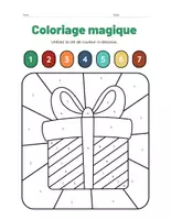 Aperçu - Préparation de séance / Séance complète - Coloriages magiques Noël +4 fiches d'activités - Page de couverture