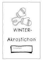Vorschau - Arbeitsblätter - Winter- Akrostichon. Übungsheft zum kreativen Schreiben - Seite 1