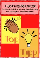 Vorschau - Poster - Rückmeldekarten: Feedback-Tafelkarten - Deckblatt