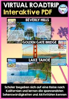 Vorschau - Unterrichtsreihen - Virtual Roadtrip California - 20 Sights & Activities + Vocabulary | Holiday Activity - Seite 1