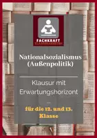 Vorschau - Klassenarbeiten - Nationalsozialismus (Außenpolitik) - Klausur mit Bewertungsbogen - Deckblatt