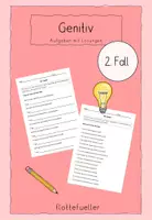 Vorschau - Arbeitsblätter - Genitiv - Wessen? - Aufgaben - Deckblatt