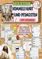 Vorschau - Unterrichtsreihen - Themenheft rundum Christi Himmelfahrt und Pfingsten mit Lösungen (Klasse 5/6/7/8) - Deckblatt