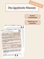 Vorschau - Arbeitsblätter - Altes Ägypten: Das Museum - Deckblatt