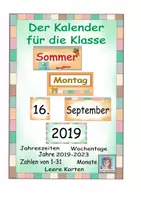 Vorschau - Bildkarten - Der Kalender für die Klasse - Deckblatt